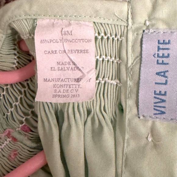 Easter smocked romper bubble - Picture 4 of 4